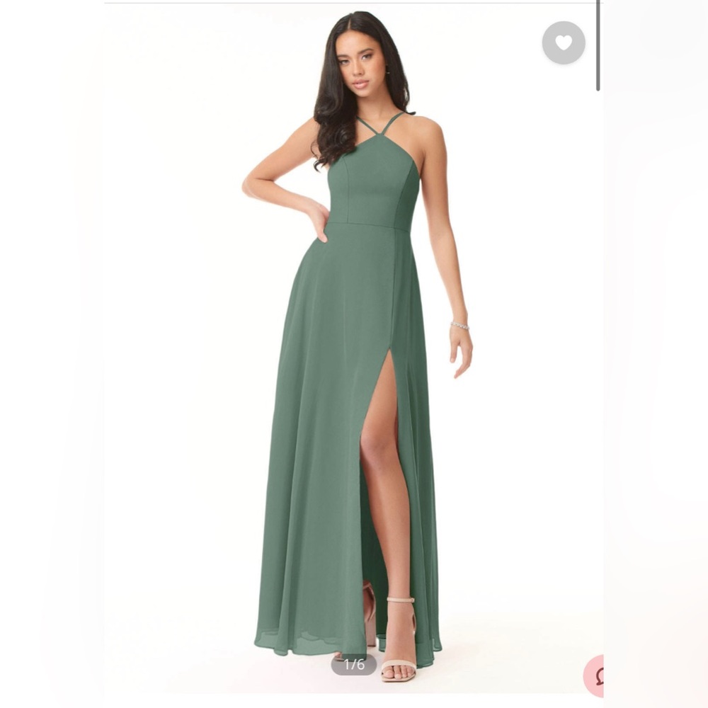 Azazie Bailey Dress - Eucalyptus
